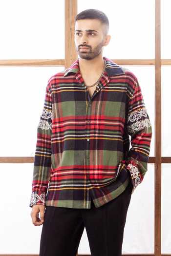 Rohit Doshi Handle With Care Checkered Shirt 