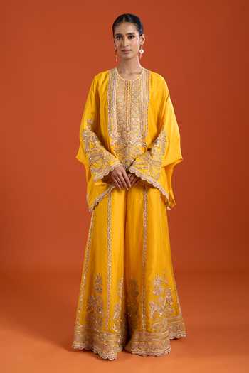 Anamika Khanna Embroidered Kurta & Palazzo Set 
