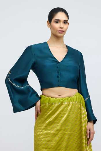 QUARTER Moon On My Sleeve Blouse 
