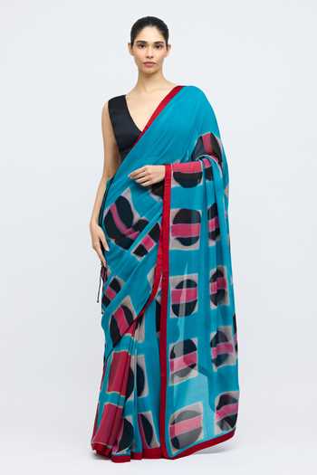 QUARTER Bijlee Rekha Hand Dyed Saree 