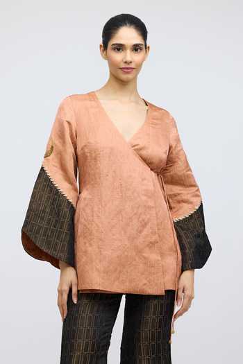 QUARTER Moon In A Matrix Brocade Kurta & Pant Set 