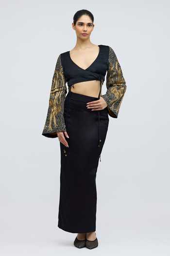 QUARTER Booti Mashru Skirt 