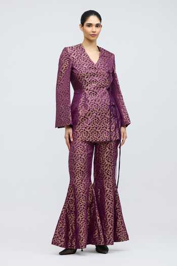 QUARTER Pointille Brocade Kurta & Pant Set 
