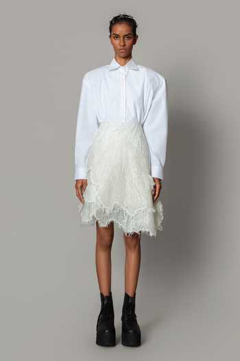 Anurag Gupta Leaf Organza Skirt 