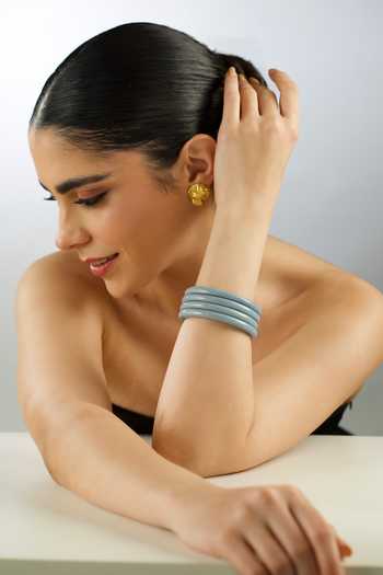 Maalicious Jewelry Blue Lac Bangle - Single Pc 
