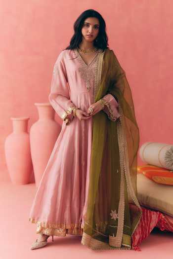 Mirasa Sehar Silk Chanderi Anarkali Set 