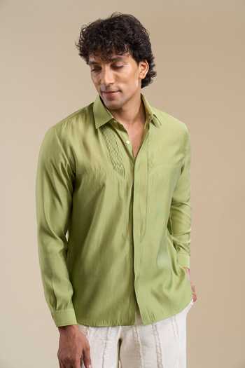 Line Out Line Pintuck Shirt 