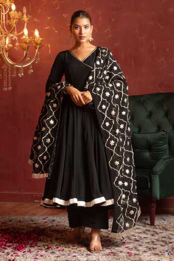 Pomcha Jaipur Gota Patti Work Anarkali Set 