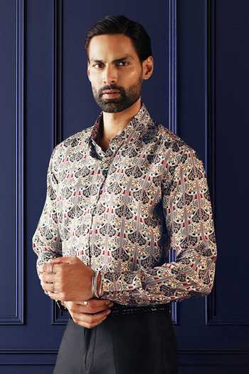 Raghavendra Rathore Jodhpur Deco Statement Printed Shirt 