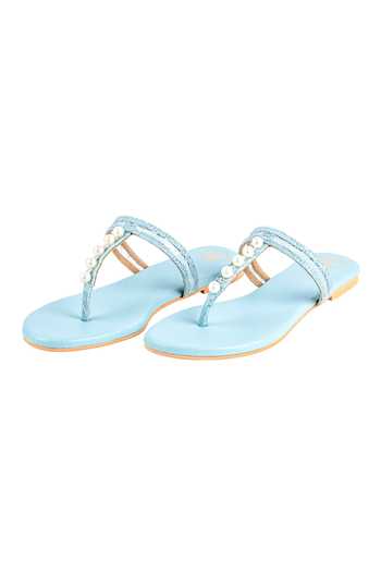 PREET KAUR Ciel Pearl Embellished Flats