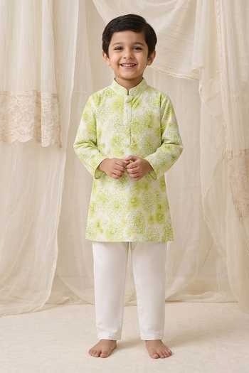 MI Dulce An'Ya Floral Print Kurta & Pyjama Set