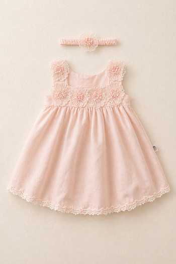 MI Dulce AN'YA 3D Floral Embroidered Dress 