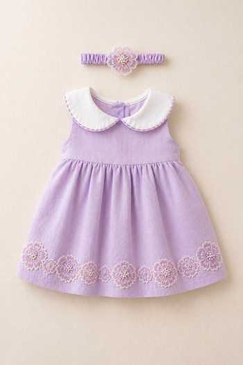 MI Dulce An'Ya 3D Floral Embroidered Dress