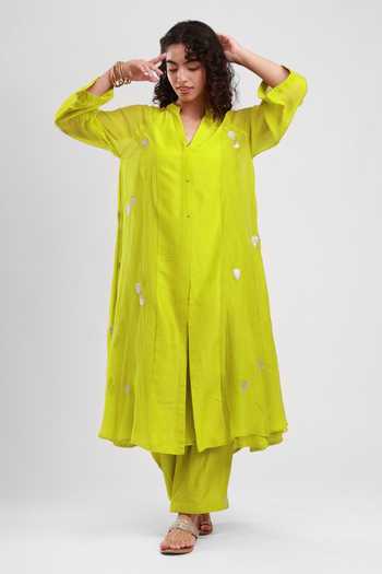 Kyra By Bhavna Elina Chanderi Kurta & Pant Set 