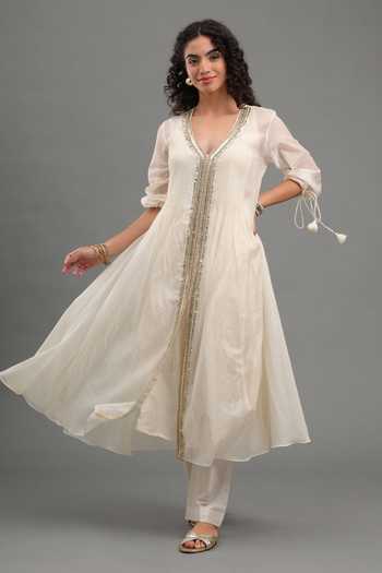 Kyra By Bhavna Zahira Chanderi Anarkali & Pant Set 