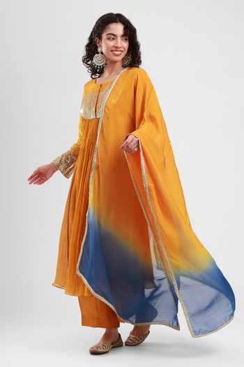 Kyra By Bhavna Nir Pleated Anarkali Pant Set 