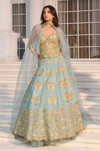 RINESSA Hand Embellished Corset Lehenga Set 