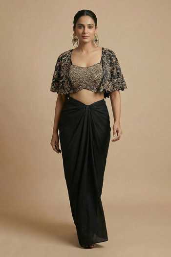 Ellemora Fashions Royal Rebel Embroidered Blouse Set 