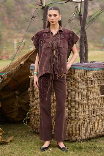 Kay Kay Elowen Tassel Tie Top & Pant Co-ord Set