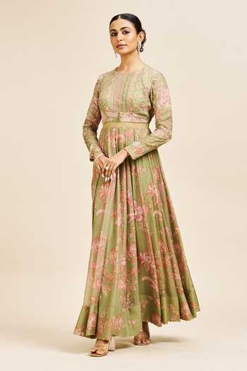 Issa Studio By Chetana & Swathi Aanya Printed & Embroidered Gown 