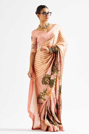 Issa Studio By Chetana & Swathi Kathya Printed Saree With Blouse 