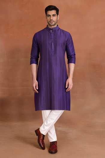 Raghavendra Rathore Jodhpur Regal Amaranth Kurta