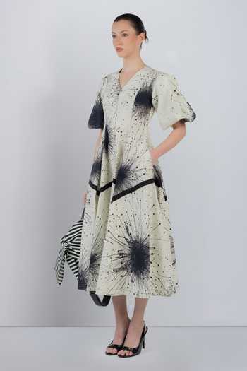LEH STUDIOS Splatter Thalia Cotton Dress 