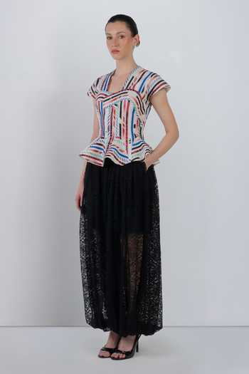 LEH STUDIOS Lace Work Balloon Pant