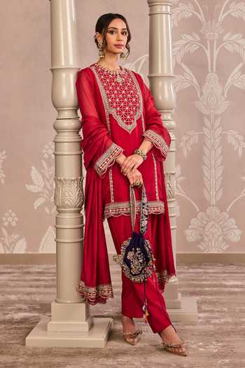 Ridhi Mehra Geometric Embroidered Kurta Set