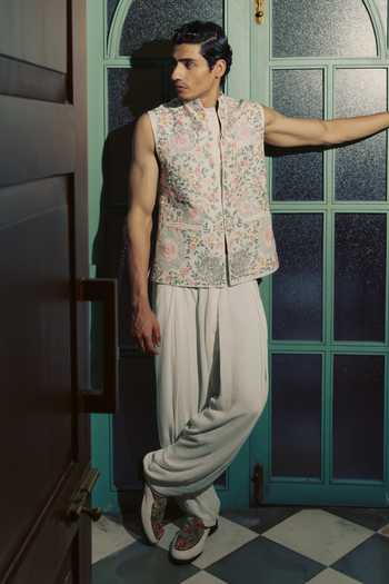 Varun Bahl Aura Embroidered Nehru Jacket 