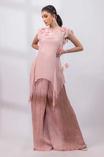 Smriti By Anju Agarwal Whispers Of Spring Top & Pant Set