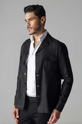 Amit Arora Full Sleeve Linen Shacket 