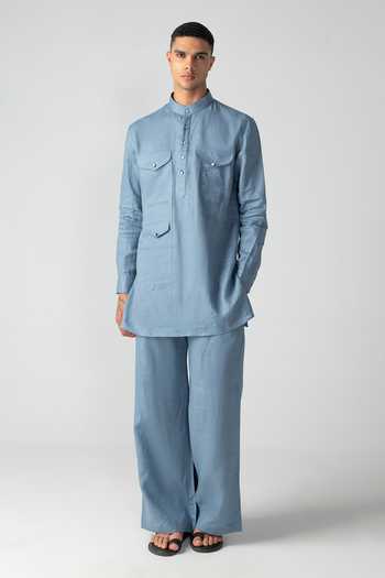 Amit Arora Linen Kurta & Palazzo Set