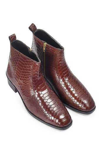 Domani Serpente Leather Boots