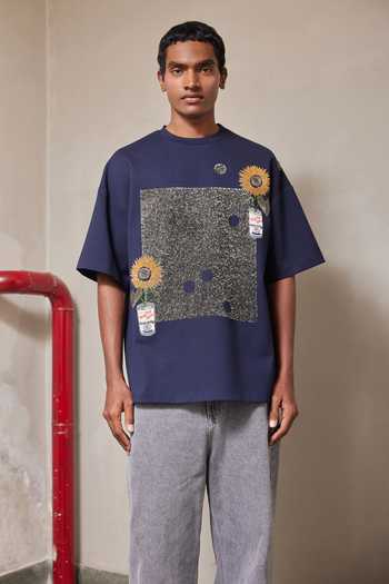Shahin Mannan Pop Can & Flowers Boxy T-Shirt 