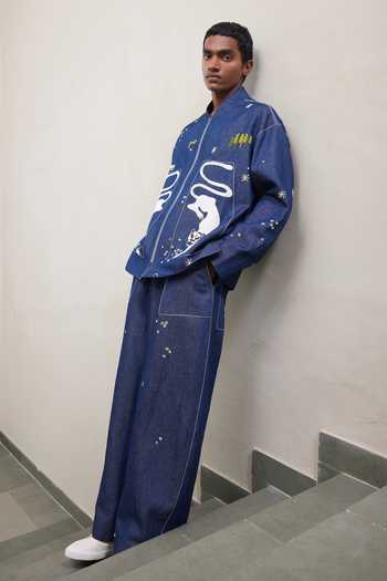 Shahin Mannan Funky Panther Jacket With Baggy Pant 