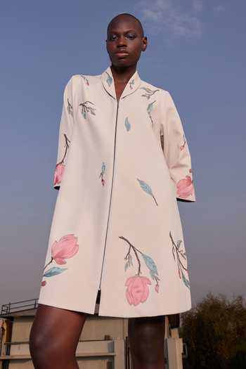 Shahin Mannan Magnolia Blossom Flared Dress 