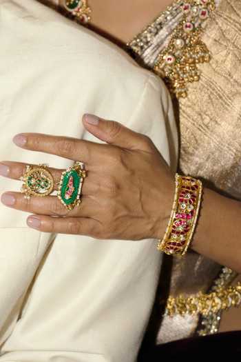Preeti Mohan Chaitvi Kundan Bangles - Set of 2 