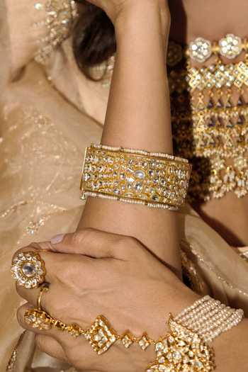 Preeti Mohan Danistha Kundan Bangles - Set of 2 