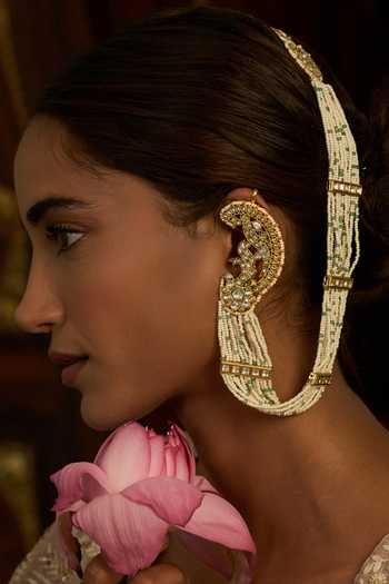 Preeti Mohan Navya Kundan Earcuff With Ear Chains 