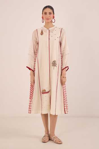 Shivani Bhargava Firdaus Side Checked Kali Kurta 