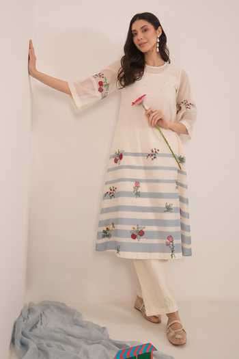 Shivani Bhargava Chinar Floral Embroidered Kurta Set 