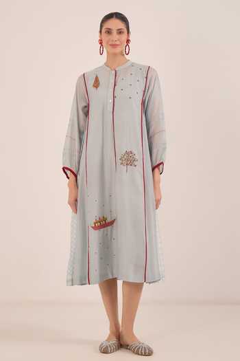Shivani Bhargava Firdaus Side Checkered Kali Kurta 