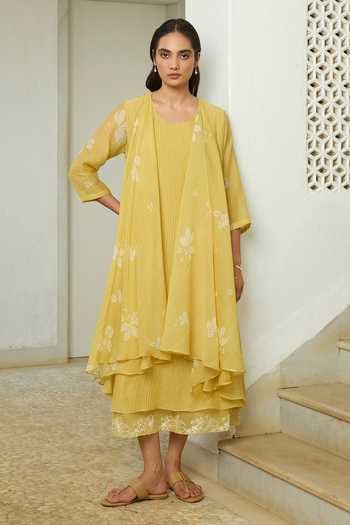 Vaayu Rue Pintuck Dress 