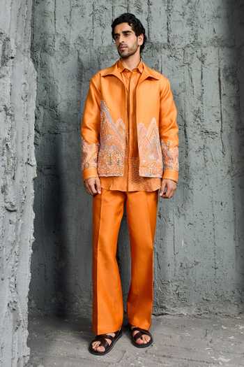 Sarab Khanijou Amber Embroidered Jacket & Trouser Set