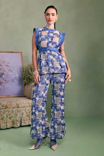 Surabhi Arya Ruffled Top & Trouser Set 