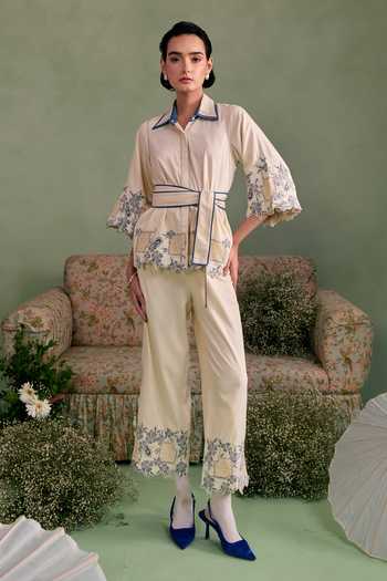Surabhi Arya Thread Work Shirt & Pant Set 
