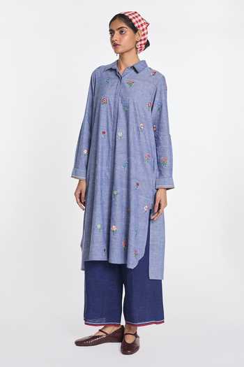 Payal Pratap Hydrangca Embroidered Tunic 