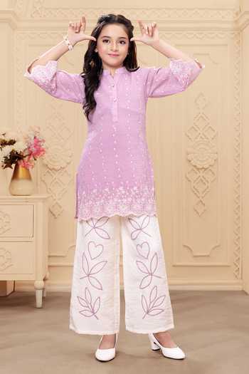 Mini Stitch Thread Work Kurta & Palazzo Set