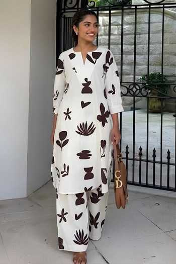 Poppi Floral Print Kurta & Pant Set 